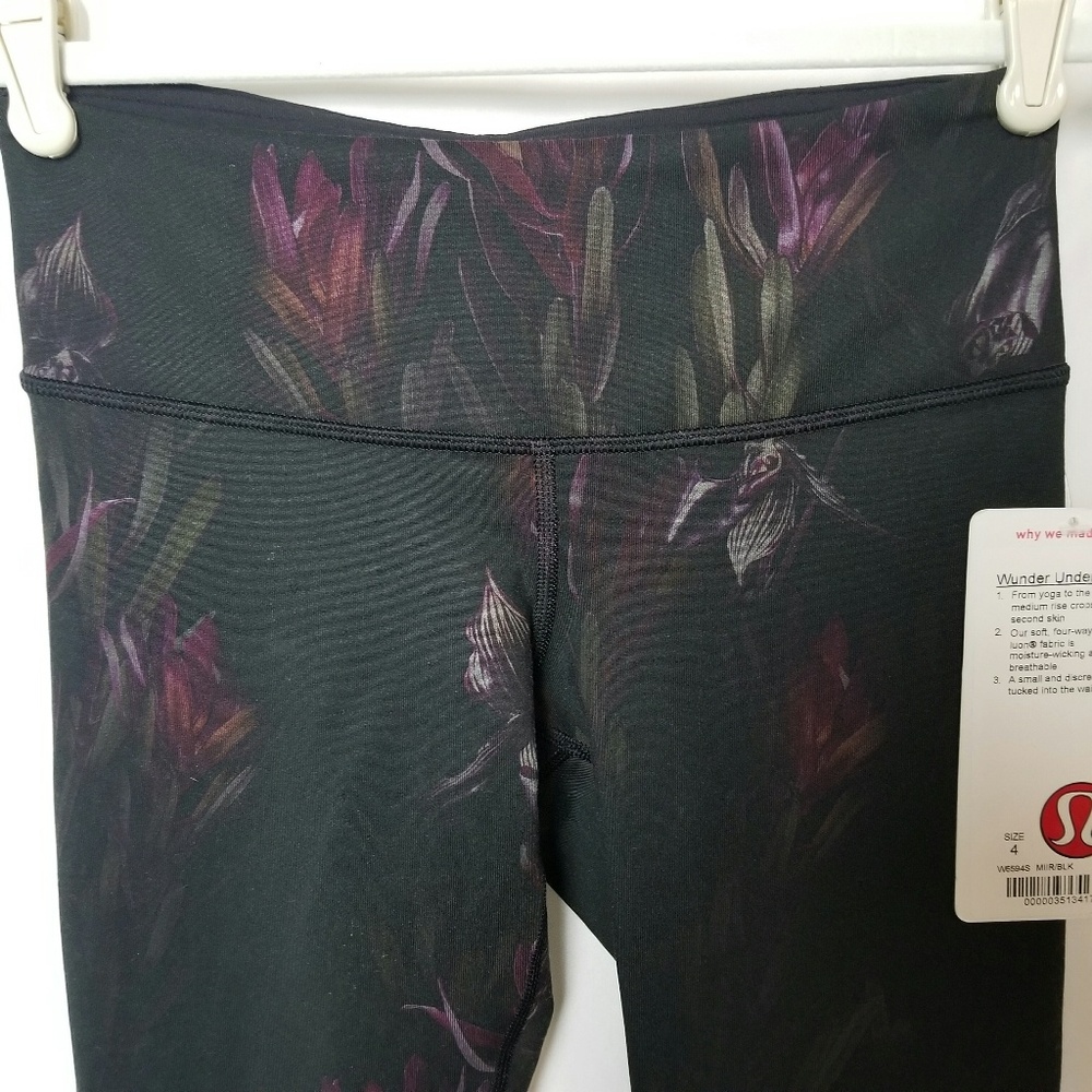 RARE Lululemon Wunder Under Crop Midnight Iris